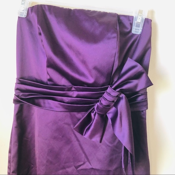 The Limited Formal Strapless Dress Plum - Picture 2 of 8
